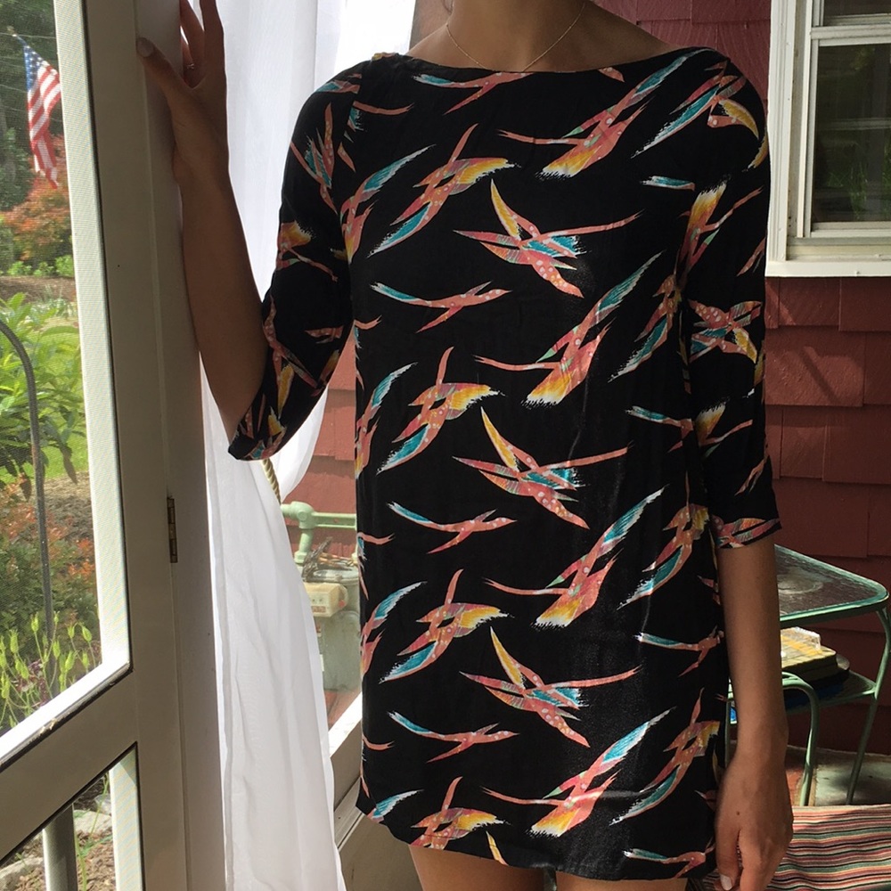 printed shift sundress